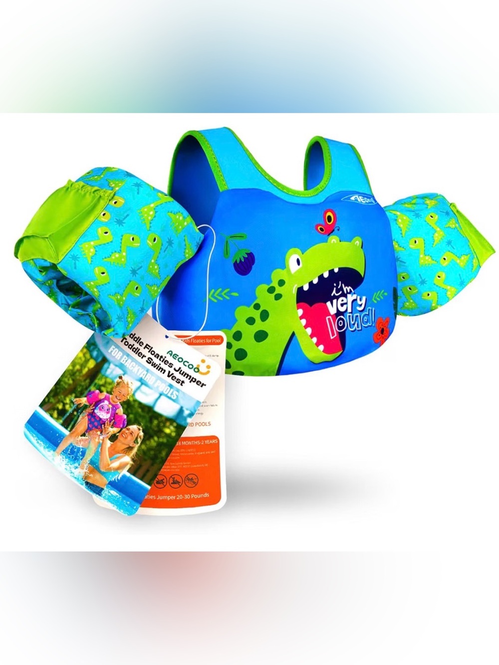Puddle Float Jumper, Toddler Swim Vest, Toddler Floaties for Pool 11-19KG
